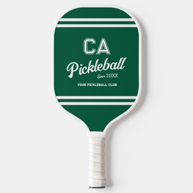 Festa Personalizada do Clube de Pickleball Verde P (Front)