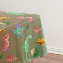 Festa Pré-Histórica – Toalha de Mesa dos Dinossaur