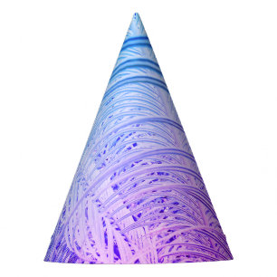 Festa Púrpura Azul Planta Deixa Papel de Palma Chapéu
