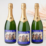 Festa real de nomes brancos azuis dos melhores ami<br><div class="desc">Um presente para o(s) seu(s) melhor(s) amigo(s) para uma festa de aniversário,  Chá de panela,  Natal ou evento especial. Texto branco: Amigos para a Vida,  escrito com um script de estilo de tendência. Personalize e use sua própria foto e nome Uma cor azul real de fundo.</div>
