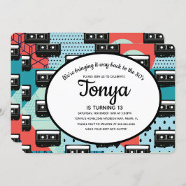 Festa Retro de Cassete dos Anos 80 e 90 - Convite