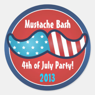 Festança 4o do bigode de etiquetas do partido de