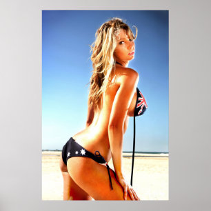 Festança do biquini de Austrália - o poster