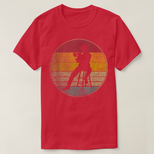 Festival de camisas Sun Retro Music Trumpet M (Frente do Design)