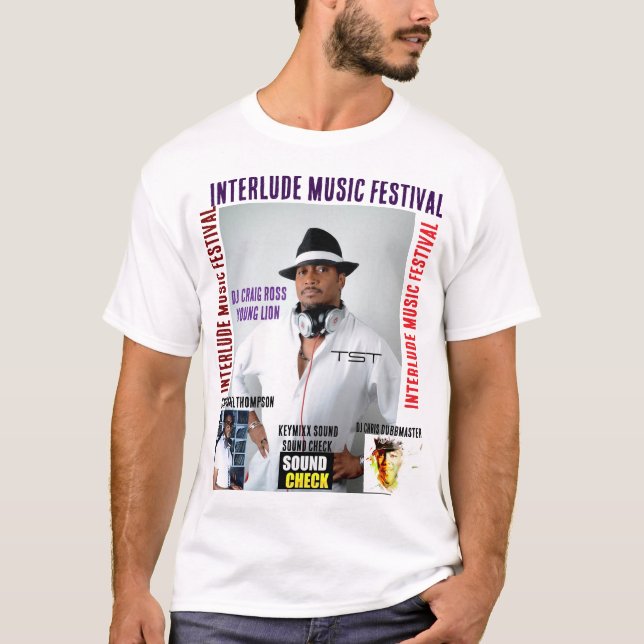 FESTIVAL DE MÚSICA INTERLUÍDA. Camiseta Masculina  (Frente)