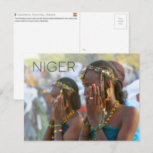 Festival Gerewol, cartão postal de viagem do Níger