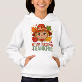 Festive Fall Scarecrow Sweatshirt – Autumn Leaves 