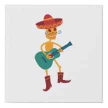 Festive Skeleton Guitar Player