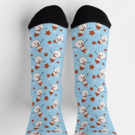 Festive Snowman Christmas Socks