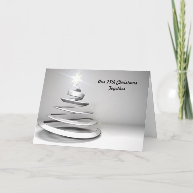 Festividades 25o Do Natal cartão de Natal junto (Frente)