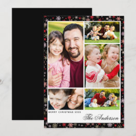 Festividades 5 Fotografia Nome Personalizado Cartão Plano de Na