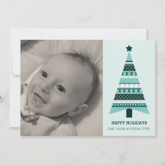 Festividades 5 x 7 Cartão com fotos de Férias de Natal da Ilha