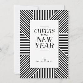 Festividades 5 x 7 saudações ao Cartão de Férias de Ano Novo