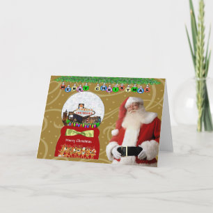 Festividades 5x7 Cartão de Natal Las Vegas