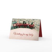 À Espera Do Meu Cartão De Natal De Maternidade De 