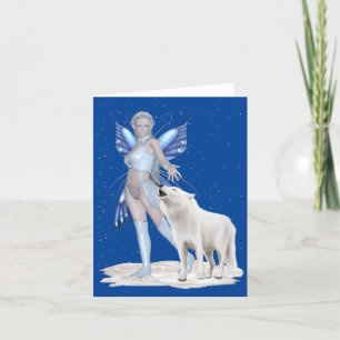 Festividades A Fada e o lobo branco, o cartão de natal