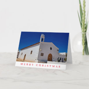 Festividades A igreja de La Graciosa vê o cartão de Natal
