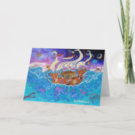 Festividades A Inundação - Cartão de Arte