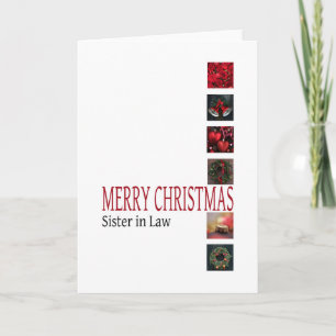 Festividades A Irmã em Direito Feliz Cartão de Natal