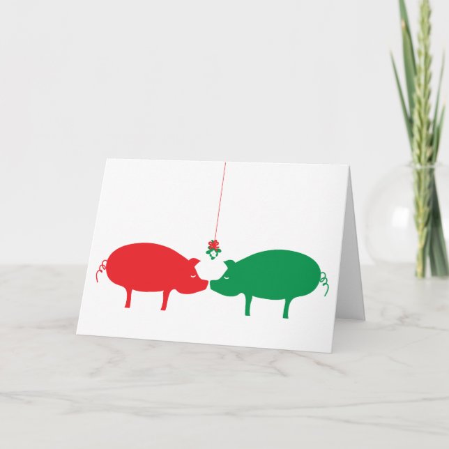 Festividades A mágica do Mistletoe, Cartão de Férias (Frente)