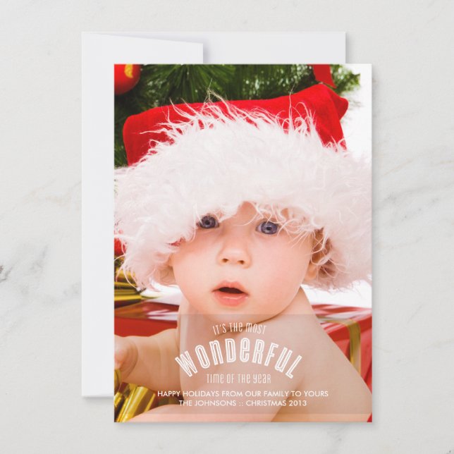 Festividades A maioria de cartão com fotos maravilhoso da (Frente)