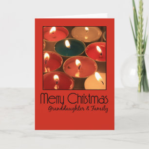 Festividades A neta e o cartão de Natal Feliz