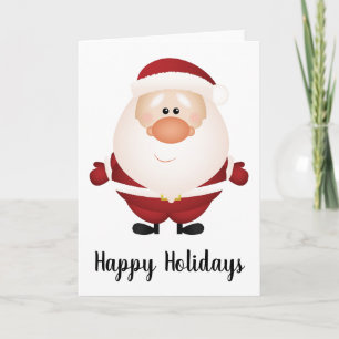 Festividades Abraços do cartão de saudação do Papai Noel