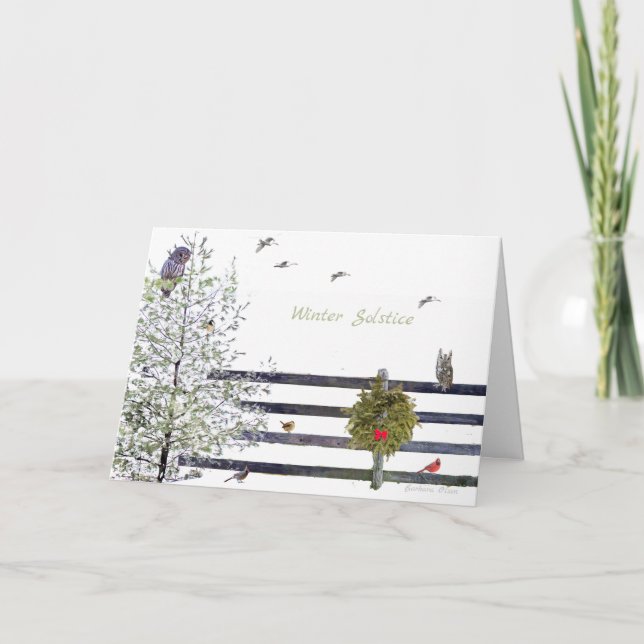 Festividades Abundância da Terra: Cartão de Boas Festas do Sols (Frente)