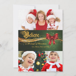 Festividades Acredite no Cartão com fotos de Natal