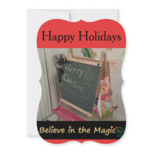 Acredite no Cartão de Saudação de Natal Mágico (Ca