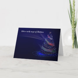 Festividades Acredite no cartão mágico de Natal