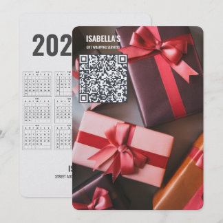 Festividades Adicionar código QR de foto ao cartão de Natal emp