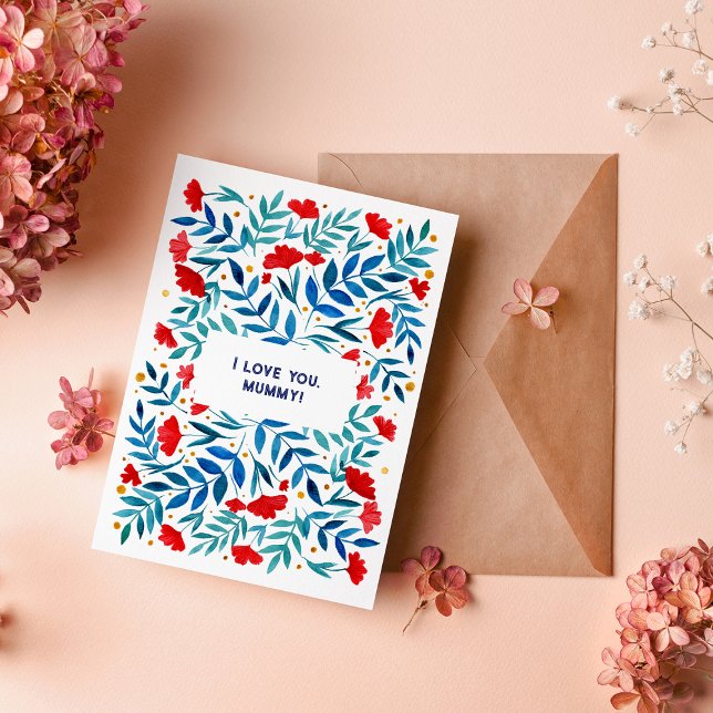 Festividades Adoro-te o cartão de Dia de as mães de Jardim Magn (Criador carregado)