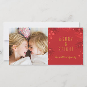 Festividades Alegre & Brilhante   Cartão de Foto de Férias