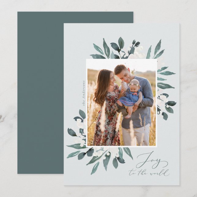 Festividades Alegria ao Cartão com fotos de Férias do Mundo (Frente/Verso)