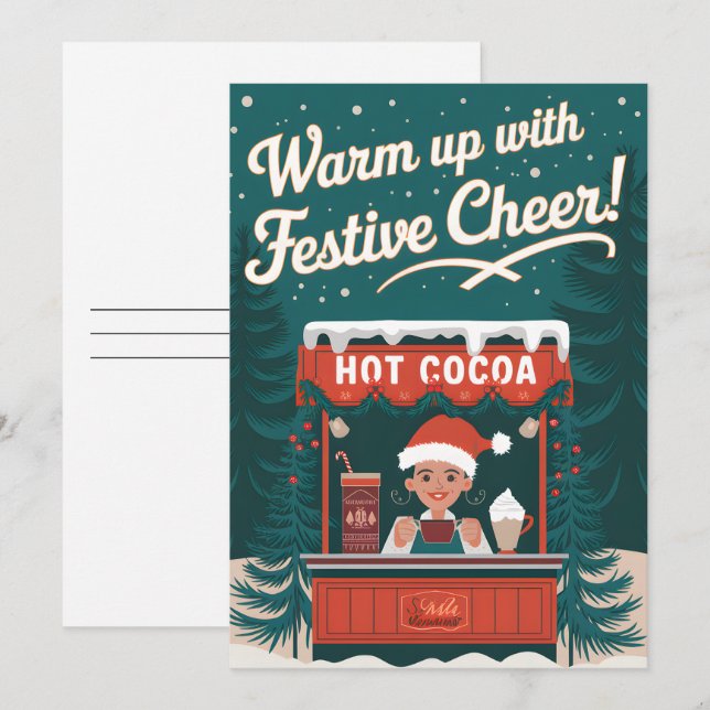 Festividades Alegria Festiva - Cartão de Natal (Frente/Verso)