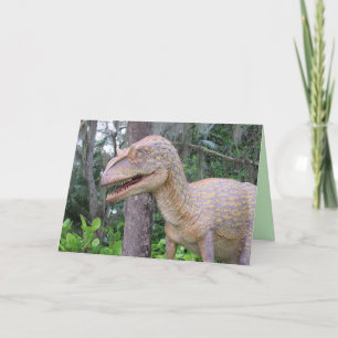 Festividades Allosaurus - Cartão de Saudação Dinossauro