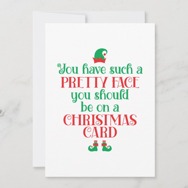 Festividades Amigo, Você Deveria Estar Num Cartão De Natal (Frente)