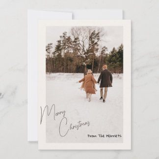 Festividades Amigos de Cartão de Natal Personalizado/ Xmas Fami
