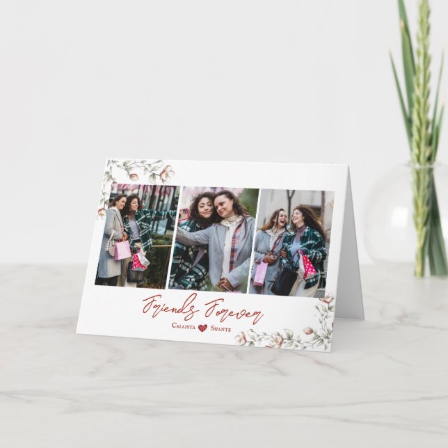 Festividades Amigos para Fotos para Sempre Amigos Cartão de Fer (Frente)