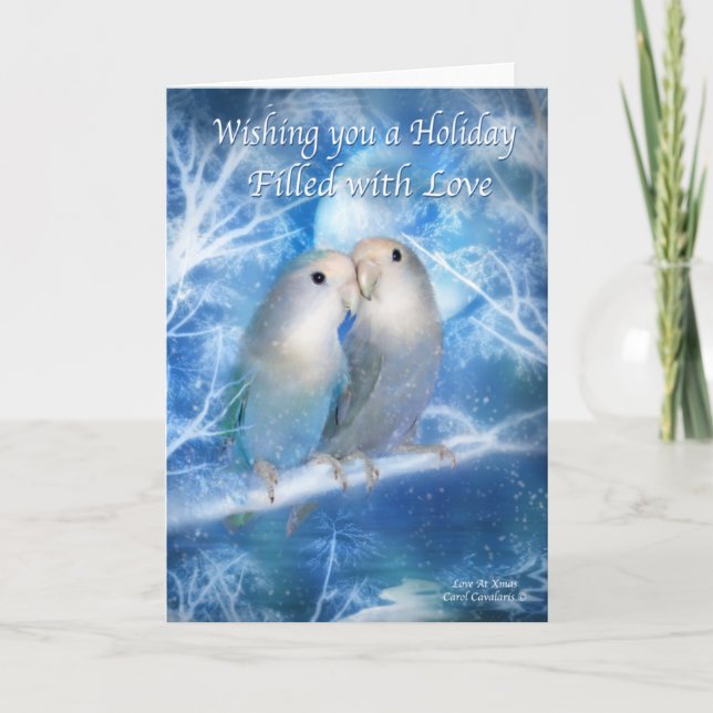 Festividades Amor No Cartão De Natal (Frente)