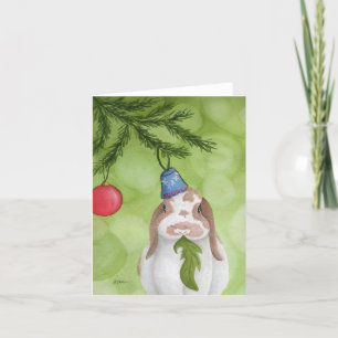Festividades Animais de Férias Incomuns: Cartão de Coelho 4"x5.