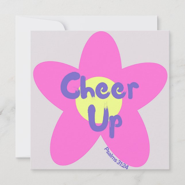 Festividades Anime-se com o Cartão de Condolências Cristã (Frente)