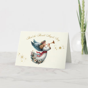 Festividades Anjo com Cartão de Natal Horn