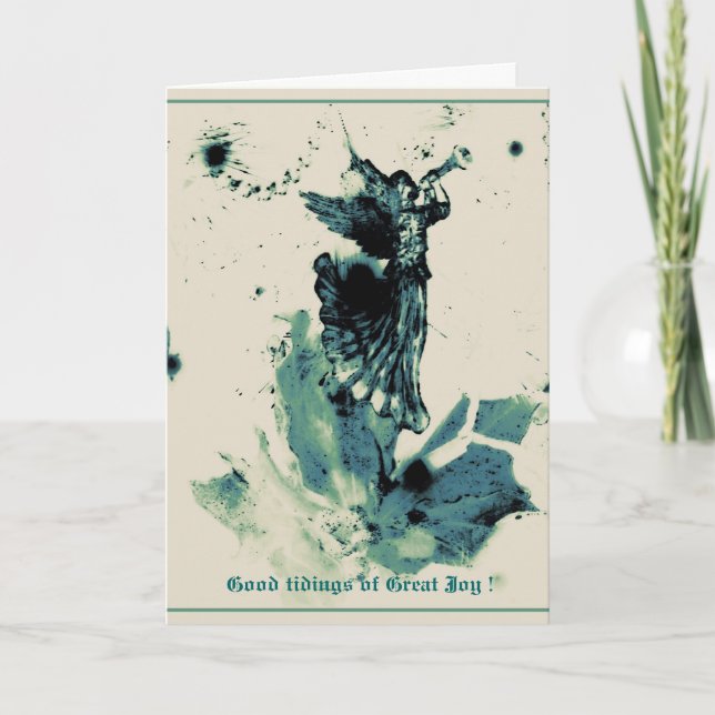 Festividades Anjo das boas notícias Cartão de Natal (Frente)