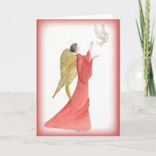 Festividades Anjo de Deus Cartão de Natal Religioso