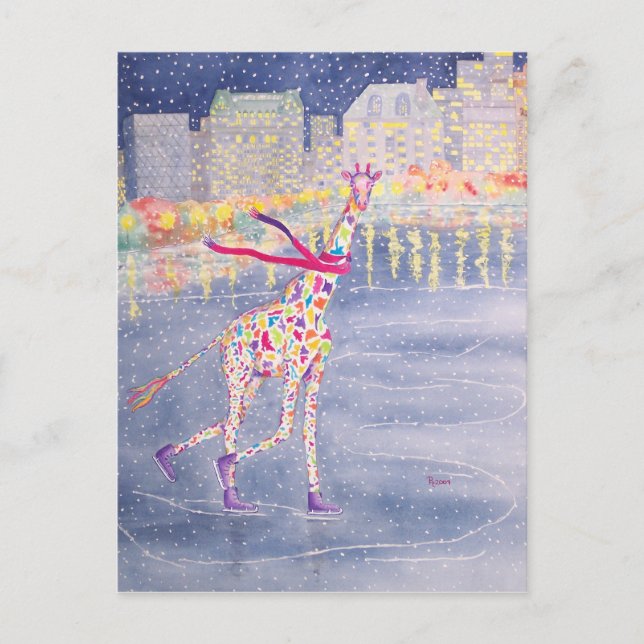 Festividades Annabelle sobre o Cartão Postal de Gelo (Frente)