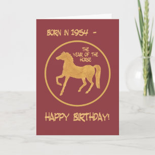 Festividades Ano Chinês do Cartão de Aniversário dos Cavalos, 1