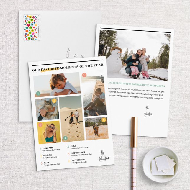 Festividades Ano de Momentos Favoritos em Revisão do Cartão de  (Criador carregado)