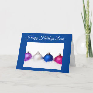 FESTIVIDADES AO MEU CARTÃO DE FERIADO ***BOSS** NO NATAL